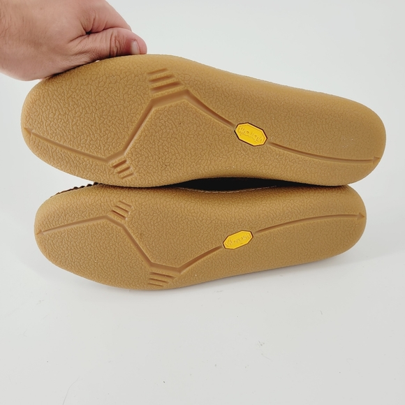 Jcrew Kiltie Suede Slippers Brown VIBRAM Soles *Excellent Condition* - Picture 7 of 8